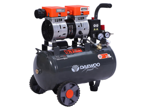 Daewoo luchtcompressor olievrij 24L 