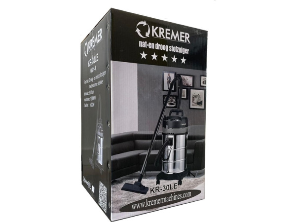 Kremer industriële stofzuiger KR30LE 30L – foto 3 – kavel bij XL Auctions