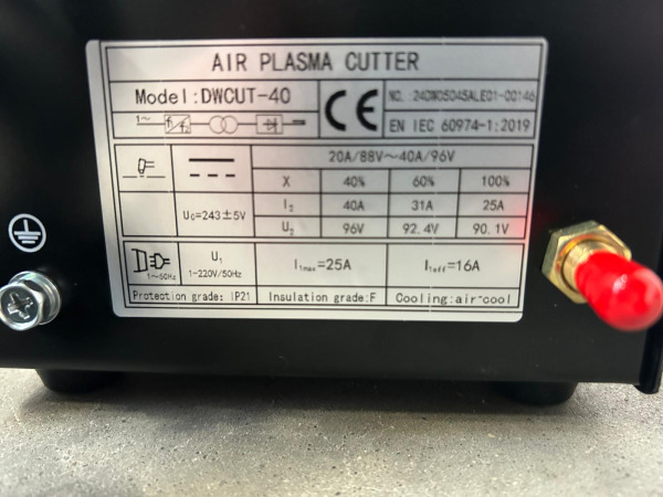 Daewoo plasmasnijmachine DWCUT-40 – foto 7 – kavel bij XL Auctions