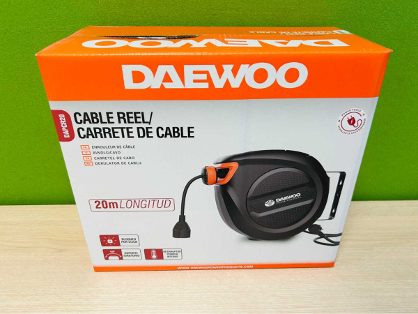 Daewoo kabelhaspel 20m automatisch oprolbaar DAPCR20 – foto 5 – kavel bij XL Auctions