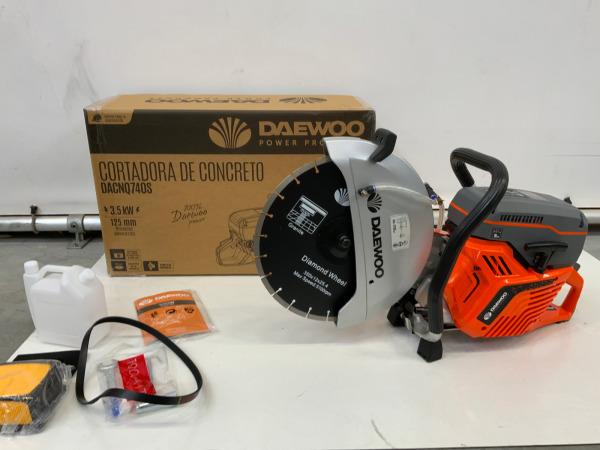 Daewoo betonzaag ø350mm 74cc DACNQ740S – foto 2 – kavel bij XL Auctions