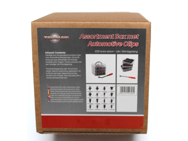Automotive autoclipset 630-delig incl. demontagtang – foto 4 – kavel bij XL Auctions