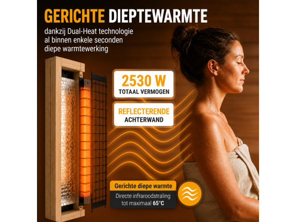 Infraroodcabine Malmo 140 naturel – foto 5 – kavel bij XL Auctions