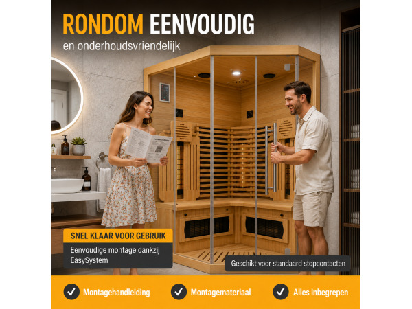 Infraroodcabine Malmo 140 naturel – foto 7 – kavel bij XL Auctions