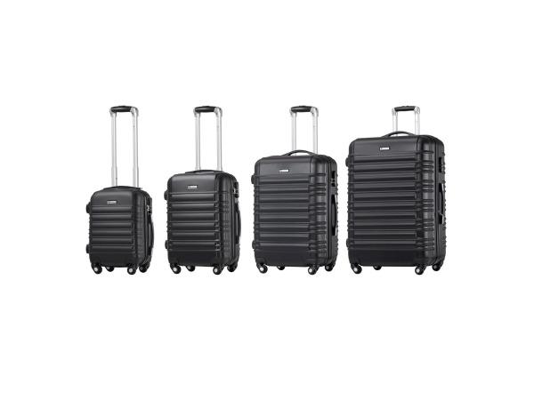 Trolley Reiskofferset / Kofferset Rome - 4-delig - Zwart – foto 4 – kavel bij XL Auctions