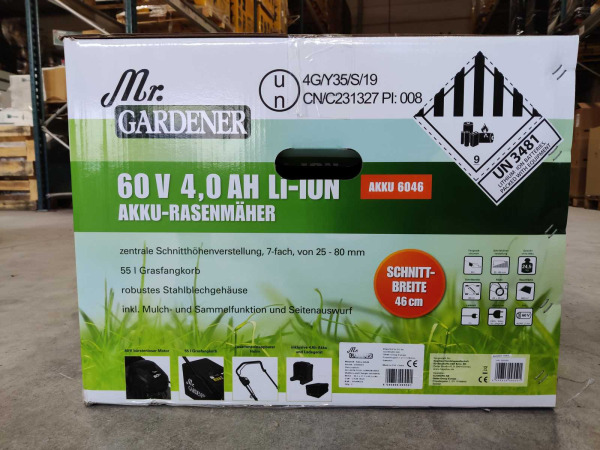 Mr. Gardener grasmaaier accu 4-in-1 4Ah 60v – foto 7 – kavel bij XL Auctions