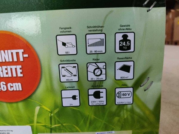 Mr. Gardener grasmaaier accu 4-in-1 4Ah 60v – foto 8 – kavel bij XL Auctions