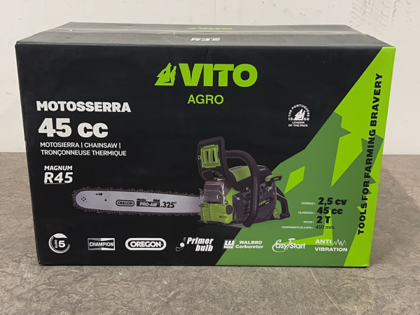 Vito kettingzaag 450mm 12000 tpm 45cc Agro – foto 2 – kavel bij XL Auctions