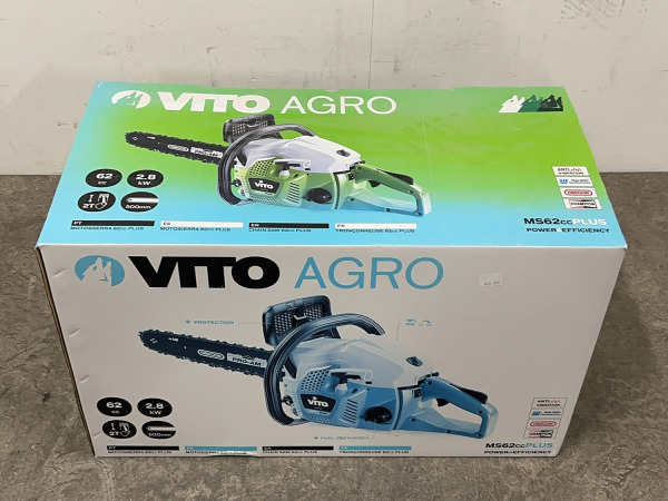 Vito kettingzaag 500mm 3200 tpm 62cc Agro – foto 3 – kavel bij XL Auctions