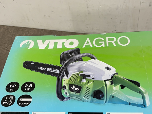 Vito kettingzaag 500mm 3200 tpm 62cc Agro – foto 4 – kavel bij XL Auctions