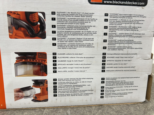 Black & Decker vlakschuurmachine 270W – foto 5 – kavel bij XL Auctions