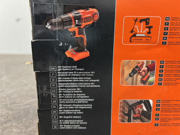 Black & Decker klopboormachine 18V body BDCH188N-XJ – foto 6 – kavel bij XL Auctions
