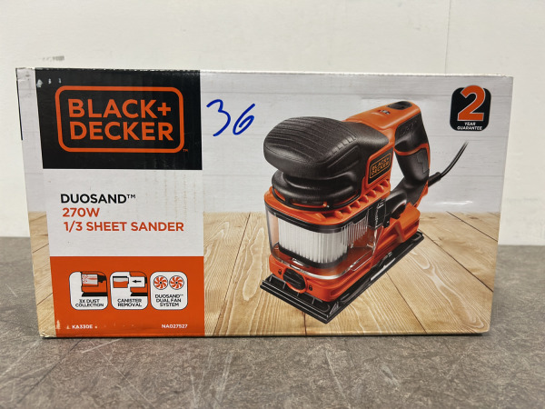 Black & Decker vlakschuurmachine 270W – foto 8 – kavel bij XL Auctions