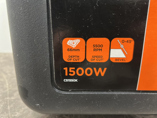 Black & Decker cirkelzaag ø66mm 1500W CS1550K – foto 4 – kavel bij XL Auctions