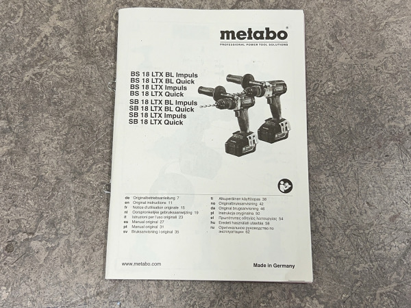 Metabo boor-/schroefmachine BS 18 LTX Quick 18V – foto 6 – kavel bij XL Auctions