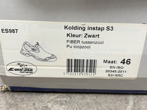 Kolding veiligheidsschoen maat 46 S3 zwart – foto 7 – kavel bij XL Auctions