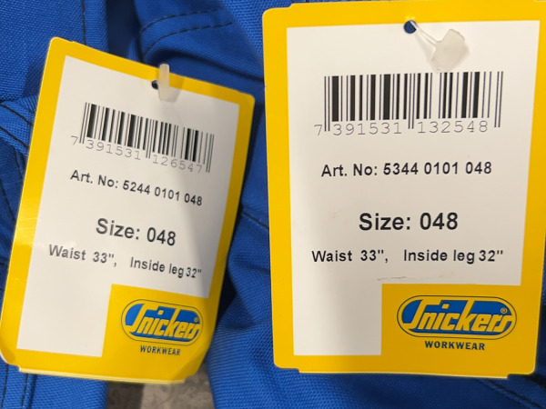 Snickers werkbroek maat 48 set 2-delig blauw – foto 6 – kavel bij XL Auctions