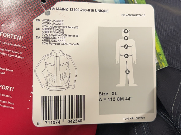 Mascot werkjas maat XL Unique blauw – foto 9 – kavel bij XL Auctions