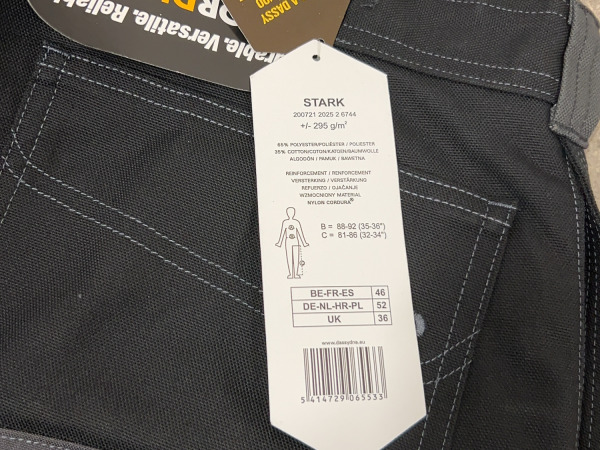 Dassy werkbroek maat 52 set 2-delig grijs/zwart – foto 7 – kavel bij XL Auctions