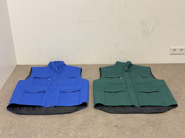 Havep bodywarmer maat L set 2-delig groen/blauw – foto 2 – kavel bij XL Auctions