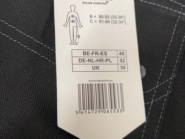 Dassy werkbroek maat 52 set 2-delig grijs/zwart – foto 8 – kavel bij XL Auctions