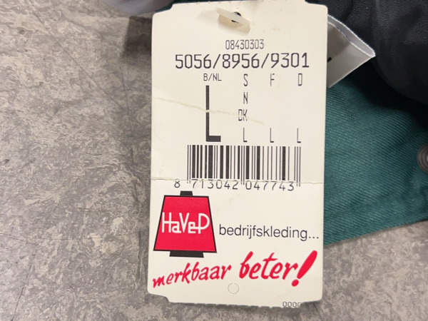 Havep bodywarmer maat L set 2-delig groen/blauw – foto 6 – kavel bij XL Auctions