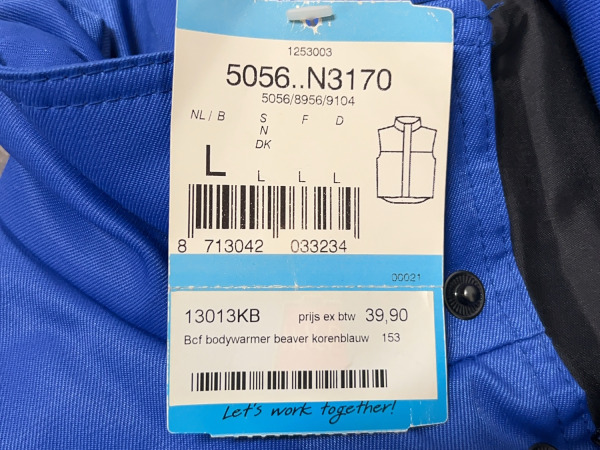 Havep bodywarmer maat L set 2-delig groen/blauw – foto 9 – kavel bij XL Auctions