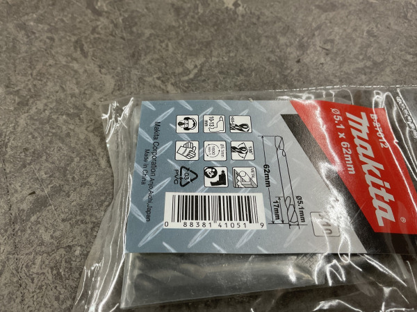 14x Makita metaalboor dubbelzijdig ø5,1x62mm HSS-G – foto 3 – kavel bij XL Auctions