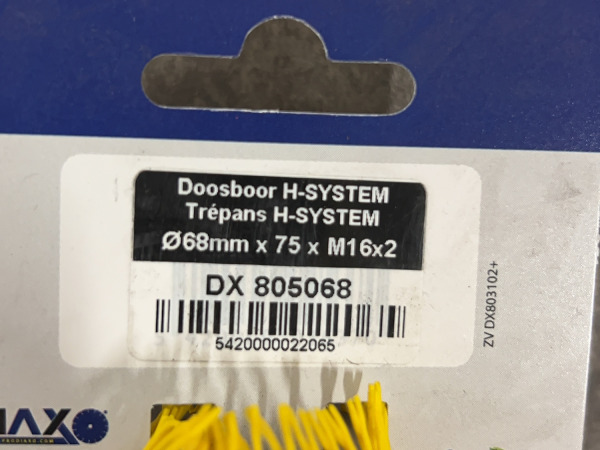 Prodiaxo diamant dozenboor ø68x75mm H-systeem – foto 4 – kavel bij XL Auctions