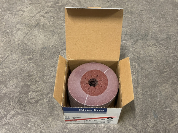 6x Blue Line schuurschijf ø115mm 50-pack – foto 3 – kavel bij XL Auctions