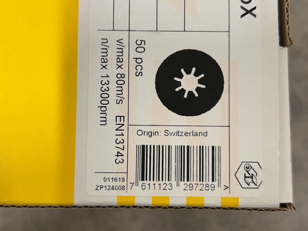 3x Sialox schuurschijf P36 ø115mm 50-pack – foto 5 – kavel bij XL Auctions