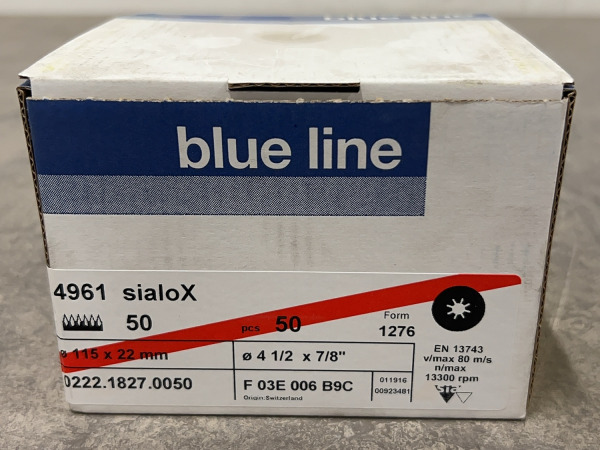 6x Blue Line schuurschijf ø115mm 50-pack – foto 4 – kavel bij XL Auctions
