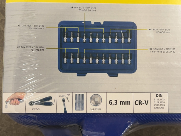 Michelin dopsleutel en bit-set 57-delig MSS-57-1/4 – foto 3 – kavel bij XL Auctions