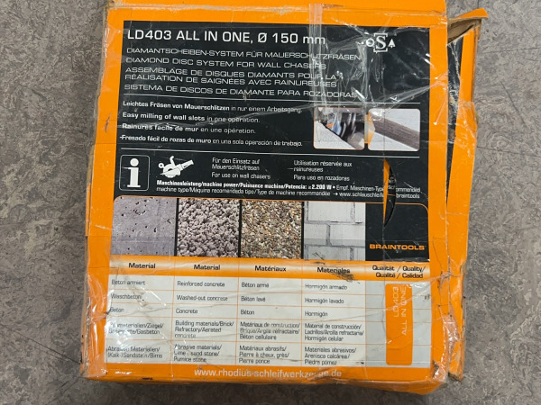 Rhodius diamantschijvensysteem ø150mm LD403 All-In-One – foto 4 – kavel bij XL Auctions