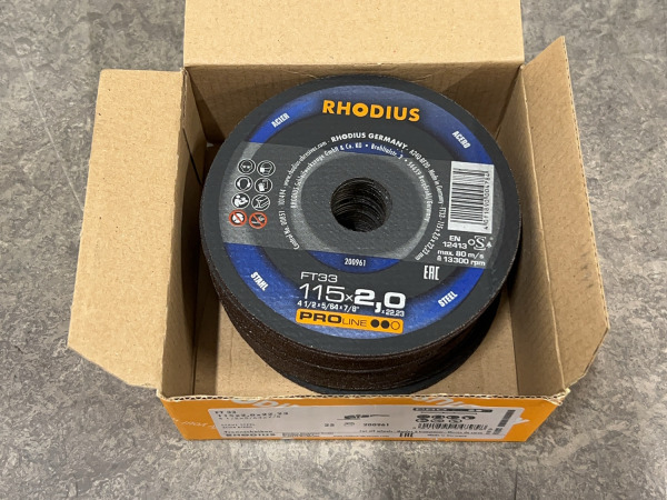 Rhodius slijpschijf ø115mm 25-pack – foto 3 – kavel bij XL Auctions