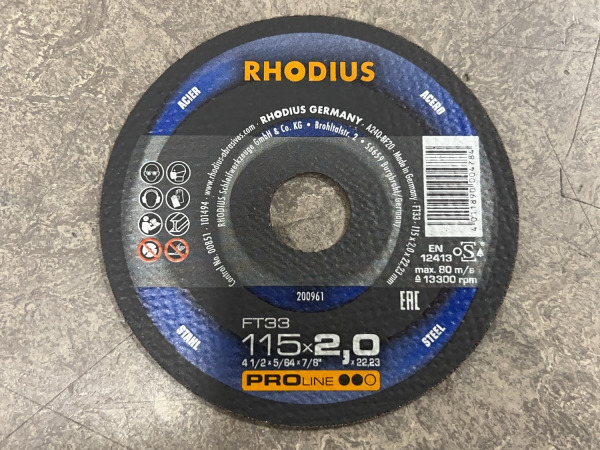 Rhodius slijpschijf ø115mm 25-pack – foto 5 – kavel bij XL Auctions