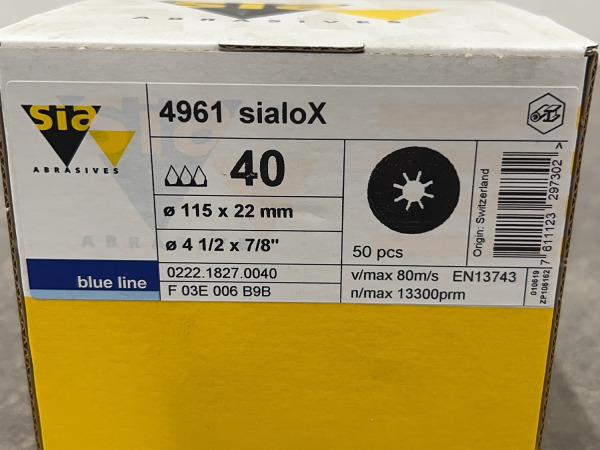 3x Blue Line schuurschijf ø115mm 50-pack SialoX – foto 4 – kavel bij XL Auctions