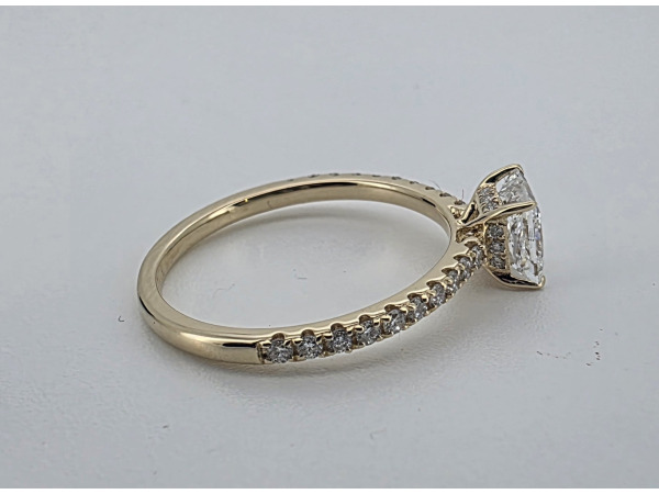 Gouden ring met 1 crt Prinsess diamant ( IGI ) – foto 4 – kavel bij XL Auctions