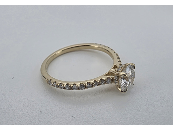 Gouden ring met 1 crt Briljant diamant ( IGI ) – foto 3 – kavel bij XL Auctions