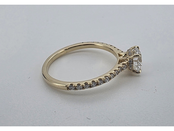 Gouden ring met 1 crt Briljant diamant ( IGI ) – foto 4 – kavel bij XL Auctions