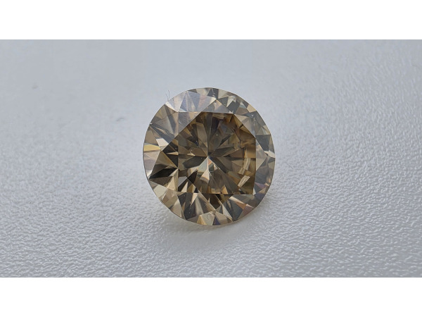 Moissanite briljant 2 crt Champagne ( GRA Gecertificeerd ) – foto 2 – kavel bij XL Auctions