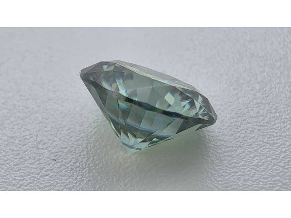 Moissanite briljant 2 crt Blue Green ( GRA Gecertificeerd ) – foto 5 – kavel bij XL Auctions