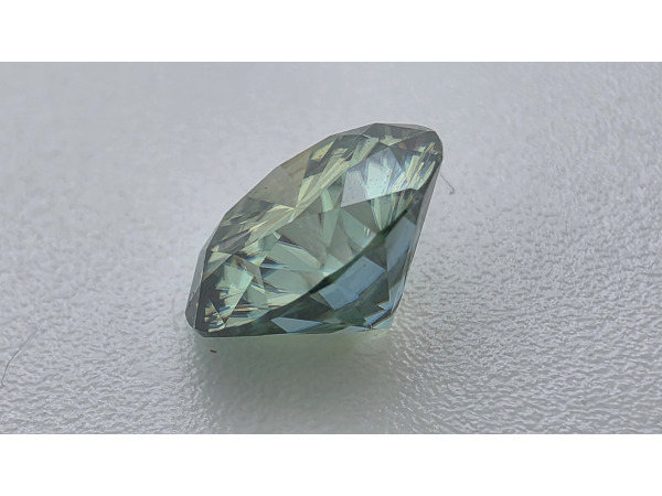 Moissanite briljant 2 crt Blue Green ( GRA Gecertificeerd ) – foto 6 – kavel bij XL Auctions