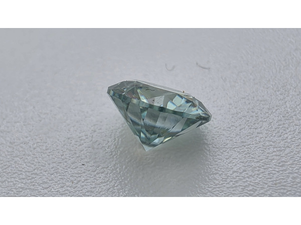 Moissanite briljant 1 crt Light Blue ( GRA gecertificeerd ) – foto 4 – kavel bij XL Auctions