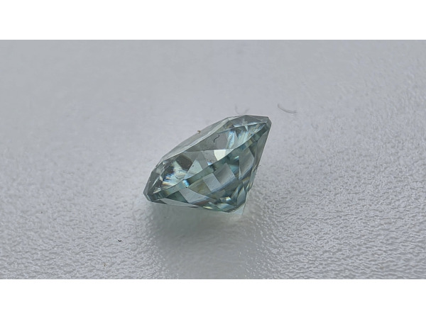 Moissanite briljant 1 crt Light Blue ( GRA gecertificeerd ) – foto 5 – kavel bij XL Auctions
