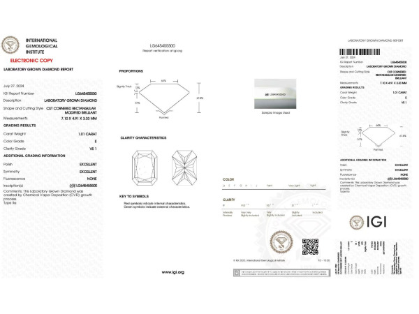 Diamant radiant 1.00 crt ( IGI gecertificeerd ) – foto 6 – kavel bij XL Auctions