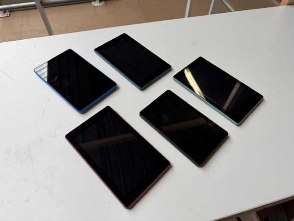Partij 5x Amazon Fire tablet | o.a. Fire 7 9e gen | werkend