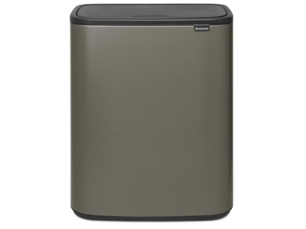 Brabantia Bo Touch Bin Prullenbak - 2 x 30 liter Platinum – kavel bij XL Auctions