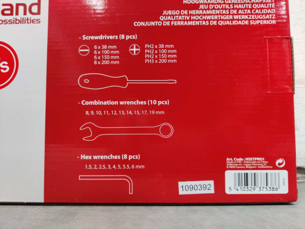 Toolland gereedschapskoffer 26-delig – foto 3 – kavel bij XL Auctions