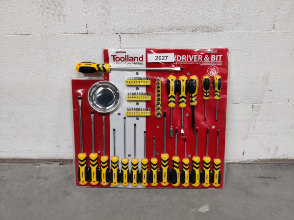 Toolland HSET04N 60-delige schroevendraaier- en bitset – foto 2 – kavel bij XL Auctions